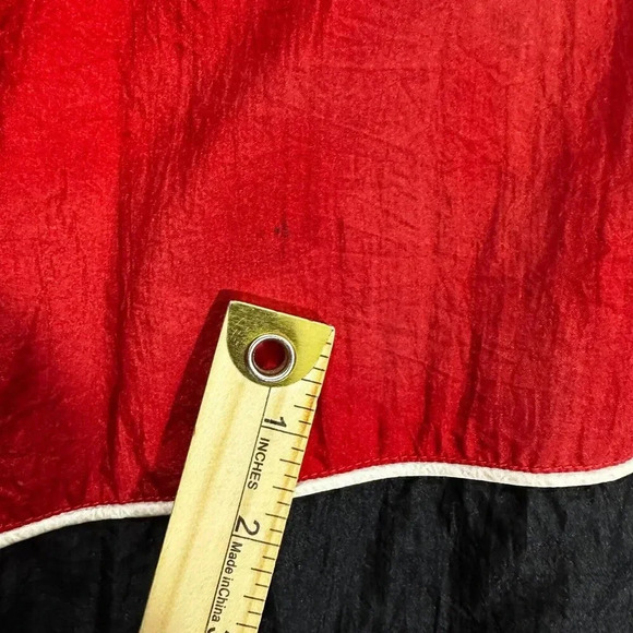 Reebok Windbreaker Jacket Men Large Red Black 1/2 Zip Vintage 90s Retro Gorpcore - Picture 6 of 10